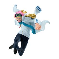 La valentía del joven marine cobra vida con la Figura Koby Battle Record de One Piece, una pieza de 12 cm fabricada por Banpresto que reproduce con gran realismo su expresión decidida 
