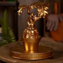 Magia botánica y nostalgia de Hogwarts en una pieza con acabado espectacular: la figura Madrágora de Harry Potter (18 cm) recrea uno de los elementos más icónicos de Herbología con un diseño lleno de textura