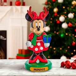 La temporada navideña cobra vida con un toque de magia Disney gracias al cascanueces de Minnie Mouse con Árbol de Navidad. Esta encantadora figura de 15 cm es una adición festiva y juguetona