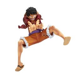 Un homenaje vibrante al capitán de los Sombrero de Paja: la figura Maximatic ver.B de Monkey D. Luffy de 21 cm de altura, esculpida en PVC de alta calidad por Banpresto para reflejar cada músculo