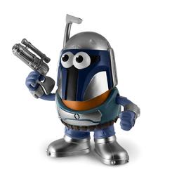 La galaxia nunca había sido tan divertida como ahora con la figura coleccionable Mr. Potato Head en su edición especial de Jango Fett, del universo Star Wars. Con una altura de 15 cm, fabricada en resistente PVC