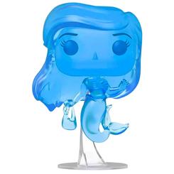 Elegancia marina en un acabado que atrapa la luz. Esta Figura POP Disney: Ariel with Bag – Exclusive presenta a la protagonista de La Sirenita en un delicado vinilo translúcido azul, con movimiento fluido del cabello