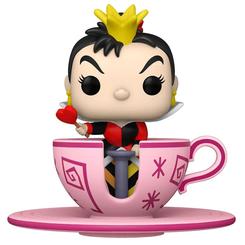 El carácter regio de la Reina de Corazones cobra vida en esta Figura POP! Deluxe 1107 Walt Disney World 50th Queen of Hearts at Mad Tea Party, donde el vinilo de alta calidad realza su vestido rojo