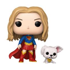Funko Pop Supergirl with Puppy Krypto reúne en una sola pieza todo el atractivo del coleccionismo DC con un acabado reconocible al instante y una presencia perfecta para vitrina, escritorio o zona de exposición