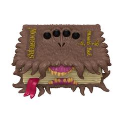 La figura POP Harry Potter Monster Book of Monsters tiene esa presencia inquieta de los objetos que parecen a punto de moverse. En una vitrina, sobre una balda o junto a otros productos coleccionables de cine, este libro monstruoso destaca por su silueta 
