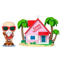 El maestro más excéntrico de las artes marciales toma las olas con el espectacular set Pop! Town de Master Roshi en la Kame House, una pieza de vinilo de aproximadamente 15 cm de alto 