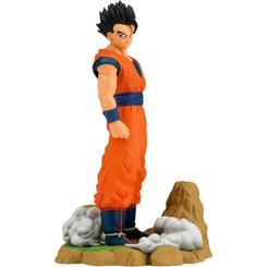 Presencia serena antes de la tormenta: este Son Gohan de la línea History Box de Banpresto recrea el porte decidido del guerrero con un esculpido limpio y una pose vertical que impone en vitrina.