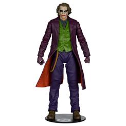 Figura The Joker Deluxe Theatrical Edition 18cm. Hay personajes que no necesitan presentación cuando una sola pieza consigue capturar su presencia con esa mezcla de caos, carisma y tensión que convirtió su imagen en un icono del cine contemporáneo.