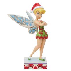 La colección de Jim Shore Disney Traditions se enorgullece de presentar su más reciente creación: la figura de Tinker Bell con un atuendo navideño. Con los brazos cruzados y una expresión coqueta,