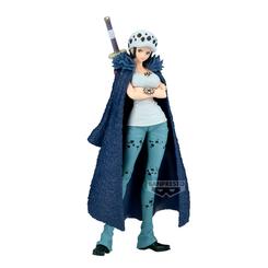 Descubre el poder del "Cirujano de la Muerte" con la figura de Trafalgar Law de la colección Glitter & Glamours de Banpresto. Esta pieza de 23 cm de altura captura la esencia del astuto capitán de los Piratas de Heart en su versión femenina.