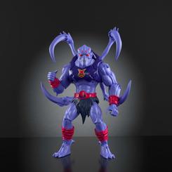 El azul violáceo de Webstor parece salir de la oscuridad con esas garras elevadas y una silueta imposible de ignorar. Esta figura Webstor Cartoon Collection Masters of the Universe Origins 14 cm captura al Evil Master of Escape