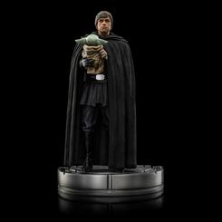 La figura Art Scale de Luke Skywalker y Grogu (The Child) de The Mandalorian es una auténtica joya para los coleccionistas de Star Wars. Fabricada en polystone y pintada a mano