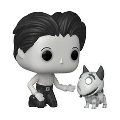 El corazón de la icónica película se materializa en esta adorable escena de Victor junto a su fiel Sparky, recreada en vinilo Funko POP de 9 cm con un acabado en escala de grises que homenajea el estilo de dibujos animados en stop-motion