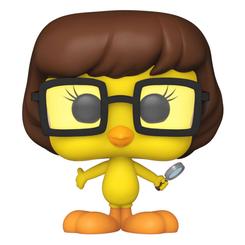 Figura Tweety as Velma realizada en vinilo perteneciente a la línea Pop! de Funko. La figura tiene una altura aproximada de 9 cm., y está basada en Hanna-Barbera. La línea de figuras POP! 