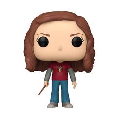 Ingenio, coraje y un toque de hechicería cotidiana. Esta Figura POP Harry Potter: Hermione Granger Oppugno retrata a Hermione con su suéter rojo con escudo de Gryffindor, vaqueros y varita en mano