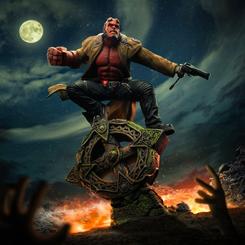 De la mano de Iron Studios, llega la estatua BDS Art Scale 1/10 de Hellboy, una figura de resina oficial basada en Hellboy 2. Con un impresionante tamaño de aproximadamente 34 cm de altura,