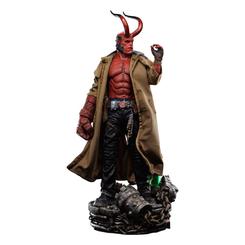 ¡Prepárate para adentrarte en el mundo del legendario Hellboy con la increíble estatua de Edición Deluxe "Hellboy" de Iron Studios! Experimenta la emocionante confrontación entre el intrépido agente rojo y las fuerzas paranormales representadas 