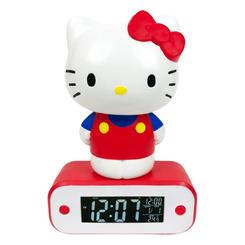 Si te gusta Hello Kitty, no puedes perderte este despertador con luz de 17 cm. Es un reloj de alta calidad con una pantalla LCD retroiluminada