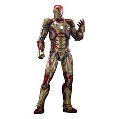 Enriquece tu colección con la figura Iron Man Mark XLII (2.0) de Iron Man 3, perteneciente a la línea "Movie Masterpiece Diecast". Con una altura aproximada de 32 cm y escala 1/6