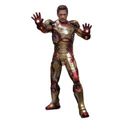 Añade a tu colección la impresionante figura Deluxe Iron Man Mark XLII (2.0) de Iron Man 3, parte de la prestigiosa línea "Movie Masterpiece Diecast". Con una altura de aproximadamente 32 cm 