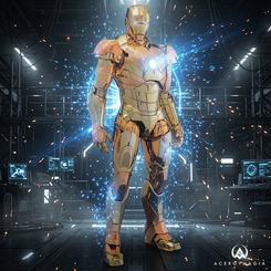 La figura Hot Toys Iron Man Mark III 1/6 transforma una de las armaduras más reconocibles de Marvel en un brillante despliegue de oro y cobre. Esta figura Hot Toys Iron Man Mark III Golden & Copper Gold Version 