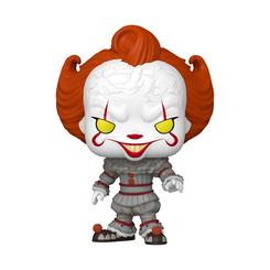 Terror con sonrisa de circo. Este Funko POP! Television Pennywise “Welcome to Derry” presenta al payaso con su melena naranja, ojos amarillos y el traje victoriano lleno de pliegues y texturas