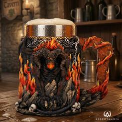 Fuego, oscuridad y una presencia imponente se unen en la Jarra Balrog El Señor de los Anillos para convertir una pieza de uso decorativo en un objeto con auténtico carácter de colección. 