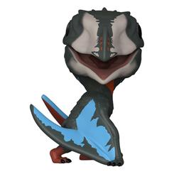 La majestuosidad de los cielos primitivos aterriza en tu colección con esta figura POP! de 9 cm que da vida al imponente Quetzalcoatlus de Jurassic World: El Renacer. 