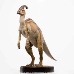 Embárcate en una aventura prehistórica con la impresionante Jurassic World Maquette 1/8 Parasaurolophus de 52 cm. Esta maqueta captura la esencia del Parasaurolophus,