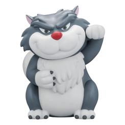 El malévolo y adorable Lucifer se convierte en tu compañero de ahorro con esta hucha de vinilo de 33?cm. Inspirado en el gato villano de la madrastra de Cenicienta, Lucifer luce su característica sonrisa taimada 