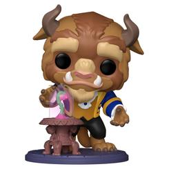 Figura POP Premium Disney Beauty And The Beast - Beast lleva al personaje de Disney al formato de figura de vinilo Funko POP. La figura Funko POP Beast Beauty and the Beast lo muestra junto a la rosa bajo su campana.