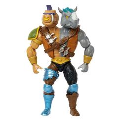 Adéntrate en la fusión de mundos con la figura Deluxe 2Bopsteady de la serie MOTU x TMNT: Turtles of Grayskull. Esta figura de 14 cm, articulada y llena de detalles, viene con accesorios que enriquecen su presentación