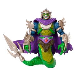 Super Shredder se une a la épica fusión de universos en la serie Turtles of Grayskull de Mattel. Esta figura de acción de 14 cm captura la imponente presencia del villano