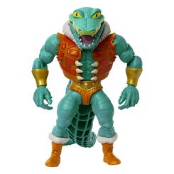 Incorpora a tu colección la figura Deluxe de Leatherhead de la colaboración MOTU x TMNT: Turtles of Grayskull. Esta figura articulada de aproximadamente 14 cm viene con accesorios detallados