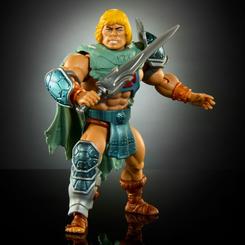 La serie "Turtles of Grayskull" de Mattel presenta la figura de acción de He-Man en modo sigilo, una pieza totalmente articulada y completamente posable. Con una altura de aproximadamente 14 cm