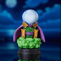 La estatua de Mysterio de la línea Marvel Animated es una verdadera joya para cualquier amante del universo Marvel. Con una altura de aproximadamente 10 cm, esta estatua de poliresina