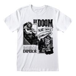 ¡Demuestra tu lealtad al villano más inteligente y ambicioso del Universo Marvel con la Camiseta World Domination Dr. Doom! Esta camiseta de alta calidad, oficialmente licenciada, está fabricada en 100% algodón,