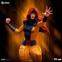 Una estatua excepcional de Marvel celebra la esencia de uno de los personajes más emblemáticos de los X-Men: Jean Grey. Esta magnífica pieza de poliresina, en escala 1/10, tiene unas dimensiones aproximadas de 20 cm