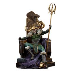 ¡El Dios de las Travesuras ha llegado para gobernar tu colección con la Estatua Premium Format Loki de Marvel! Esta impresionante estatua de 59 cm, creada por Sideshow