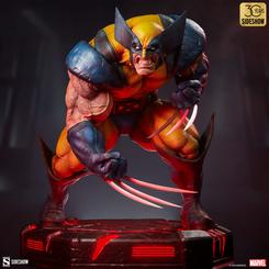 Adéntrate en el universo de Marvel con la imponente estatua de Wolverine: Berserker Rage. Esta figura de poliresina, con unas dimensiones impresionantes de 48 x 43 x 51 cm