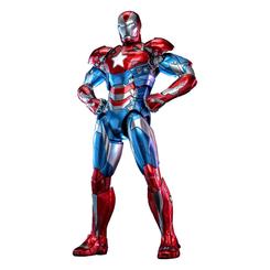 La figura de acción Iron Patriot Diecast Masterpiece a escala 1/6 es una pieza excepcional que celebra la grandeza de Marvel Comics con detalles impresionantes y diseño premium. 