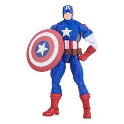 El Capitán América del universo Ultimate, líder del primer equipo de Ultimates, fue el supersoldado de los aliados durante la Segunda Guerra Mundial. Esta figura coleccionable Marvel Legends