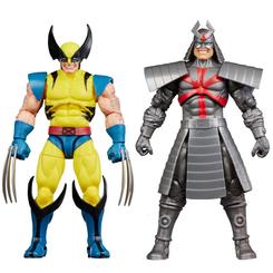 Con un acabado detallado que rinde homenaje a los clásicos videojuegos de Marvel, este set de figuras de la línea Marvel Legends de Hasbro reúne al imponente Silver Samurai y al inquebrantable Lobezno