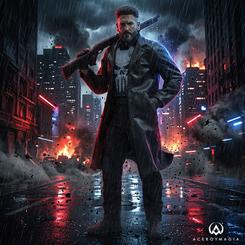 La oscuridad parece cerrar filas alrededor de Frank Castle en esta figura Hot Toys The Punisher. La pieza condensa la presencia dura y contenida del personaje visto en The Punisher: One Last Kill, con una puesta en escena pensada para destacar