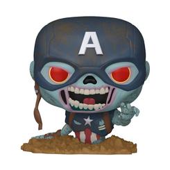 Terror superheroico con sello oficial: la “Figura POP Marvel Zombies – Zombie Capitán América” irrumpe con acabado envejecido, ojos rojos incandescentes y uniforme desgastado que desprende pura estética postapocalíptica