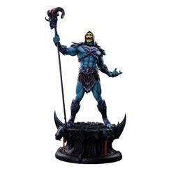 Admira al imponente Señor del Mal con la nueva maquette de Skeletor en su *Classic Edition*, parte de la colección *Masters of the Universe Legends*. Con una altura de 63 cm,