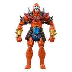 La figura Beast Man de la serie Masterverse de Mattel es una representación impresionante de uno de los villanos más emblemáticos de Masters of the Universe. Con una altura aproximada de 18 cm