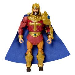 Rey Randor, el legendario gobernante de Eternia, cobra vida en la serie Masterverse de Mattel. Con un diseño refinado y detalles que rinden homenaje a su majestuosa figura