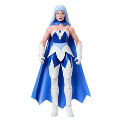 ¡Enfría la batalla con la Figura de Acción Frosta de Masters of the Universe Origins! Este impresionante personaje de la serie clásica de Mattel cobra vida en un diseño altamente articulado