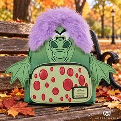 Mochila mini Loungefly de Madam Mim en forma de dragón, de Merlín el Encantador. Con licencia oficial, fabricada en poliéster y cuero PU y con unas medidas de 23 x 27 x 11 cm.